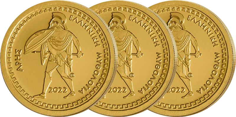 3 x 100 Euro Griechenland Ares 2022