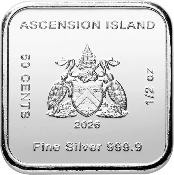 40 x 1/2 Unze Square Coin Bars Ascension Island Schiff 2026