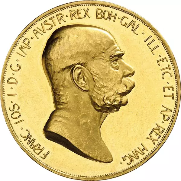 100 Kronen Österreich Kaiser Franz Joseph I. 60. Regierungsjubiläum 1908