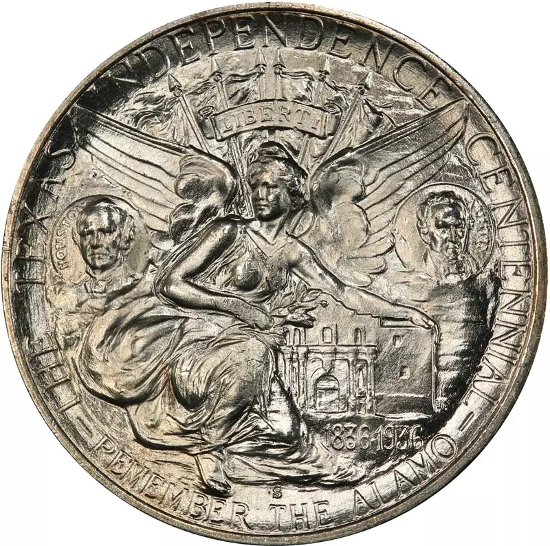 1/2 Dollar USA 100 Jahre Unabhängigkeit von Texas 1934-1938