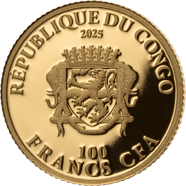100 Francs Kongo Classic Gold Weihnachten 2025