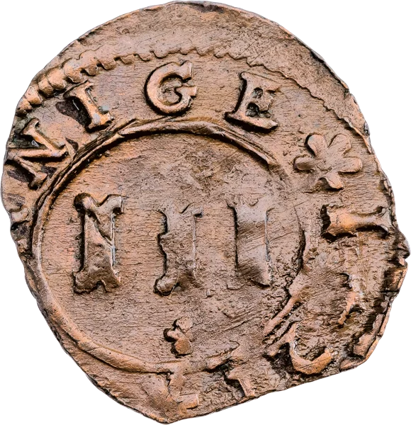 1 Kipper-Kupferpfennig Regenstein König Friedrich Ulrich von Braunschweig-Wolfenbüttel 1621