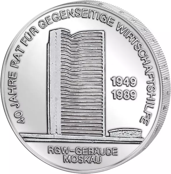 10 Mark DDR 40 Jahre Rat für gegenseitige Wirtschaftshilfe 1989 Stempelglanz