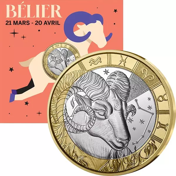 5 Euro Frankreich Sternzeichen - Widder