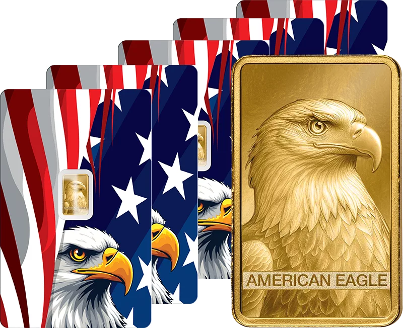5 x 1 Gramm Goldbarren American Eagle 2026
