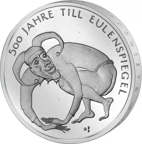10 Euro BRD 500 Jahre Till Eulenspiegel 2011 Stempelglanz