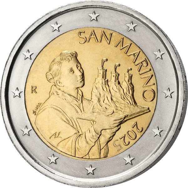 20 Cent + 50 Cent + 1 Euro + 2 Euro San Marino Kursmünzen 2025 20 Cent + 50 Cent + 1 Euro + 2 Euro San Marino Kursmünzen 2025