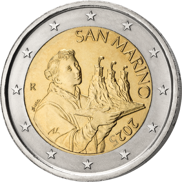 20 Cent + 50 Cent + 1 Euro + 2 Euro San Marino Kursmünzen 2025