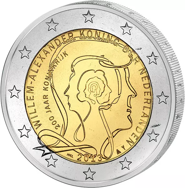 2 Euro Niederlande 200 Jahre Königreich 2013