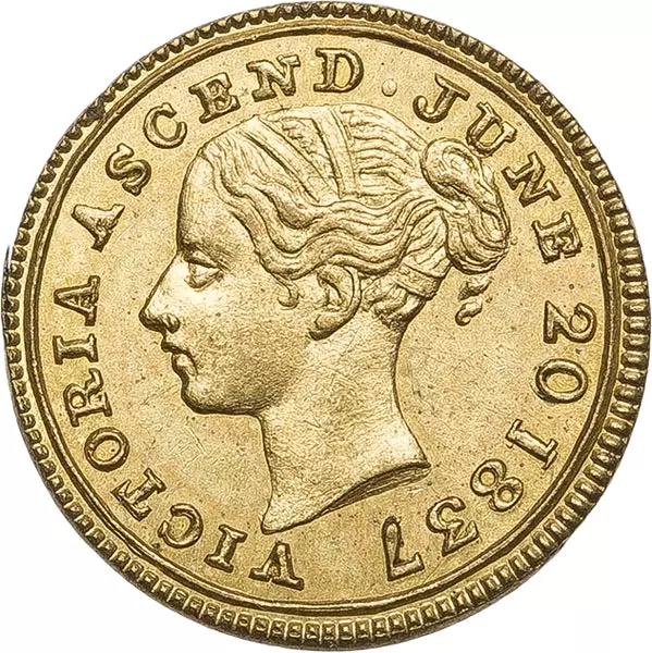 Großbritannien Schul Token Thronbesteigung von Königin Victoria 1837