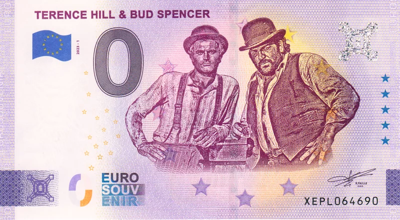 0-Euro-Banknote Terence Hill & Bud Spencer 2020