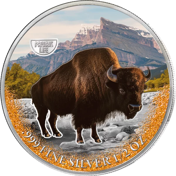 500 Francs Kamerun Mysterious Rhodium Prairie Life - Bison 2025