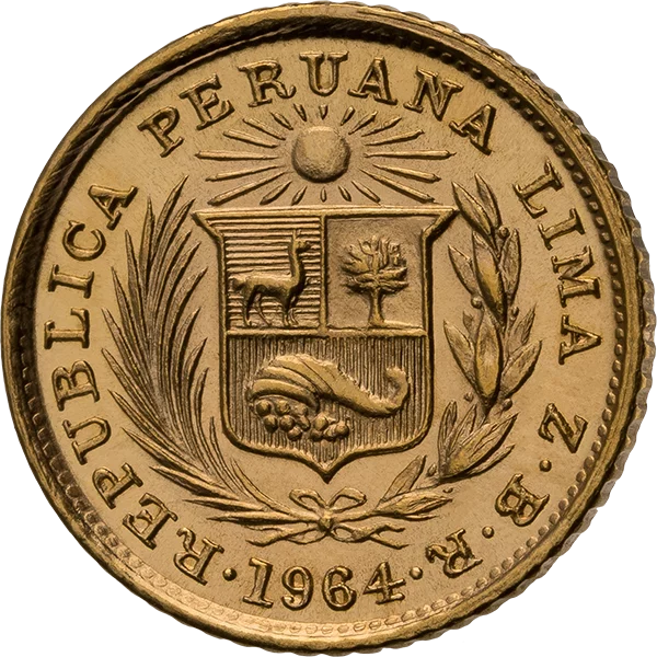 1/5 Libra Peru Manco Cápac 1906 - 1969