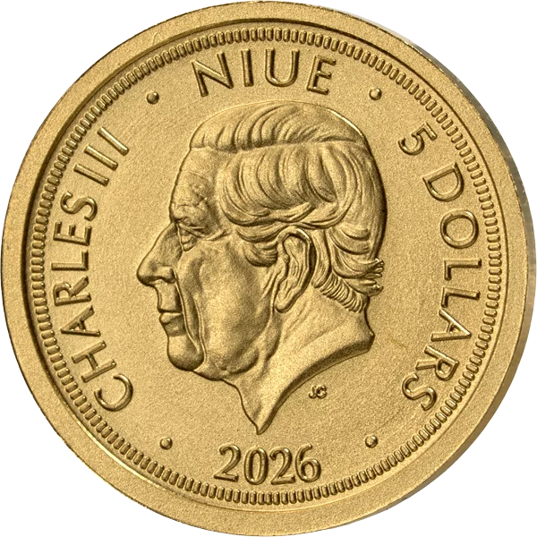 1/25 Unze Gold Niue Tschechischer Löwe 2026