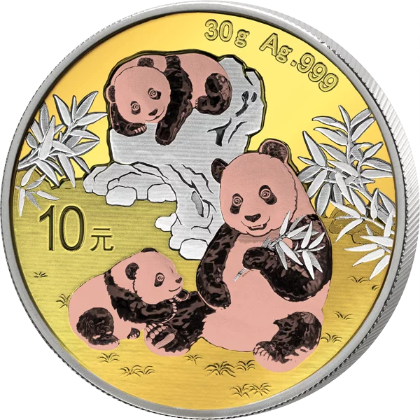 10 Yuan China Panda 2025 Triple Gold Edition