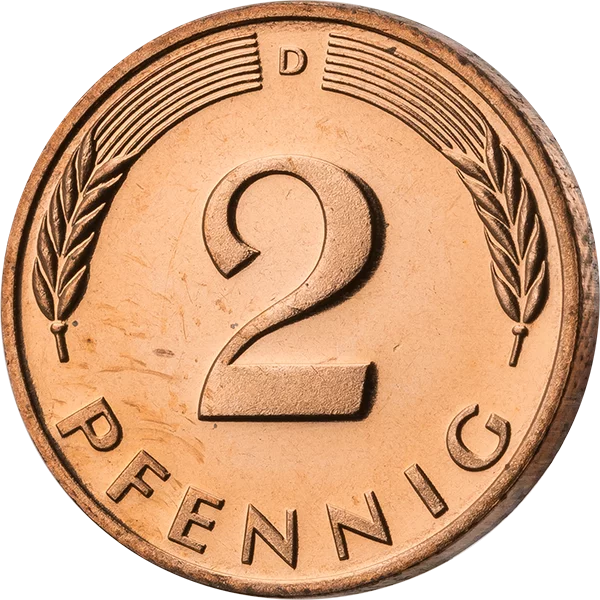 2 Pfennig BRD Eichenbäumchen 2000