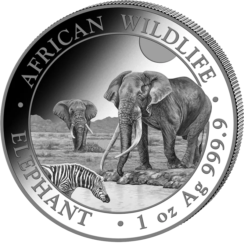1 Unze Silber Somalia African Wildlife - Elefant 2026
