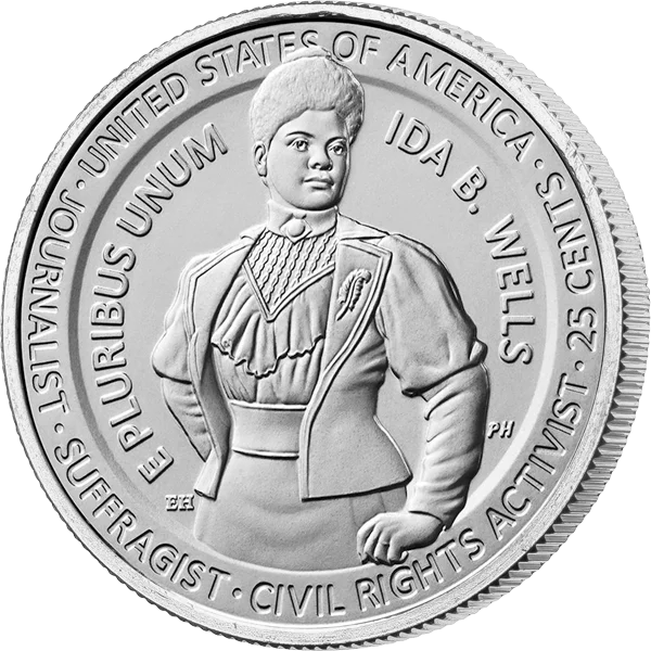 25 Cents USA American Woman Quarter Ida B. Wells 2025