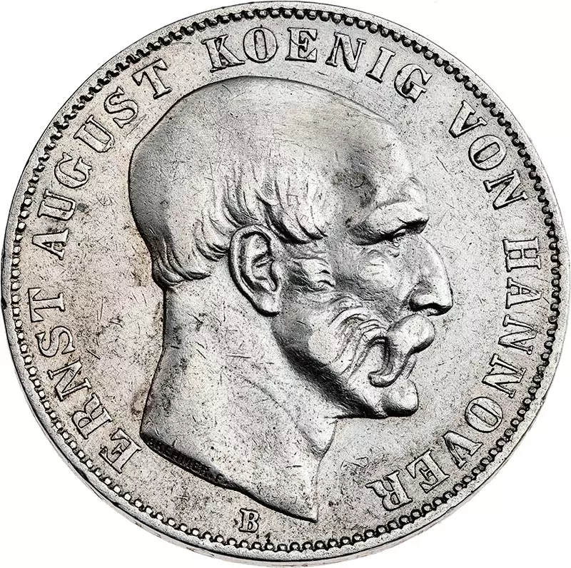 1 Taler Hannover König Ernst August 1848 - 1849