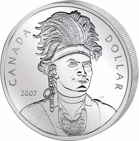 1 Dollar Kanada Indianerhäuptling 2007