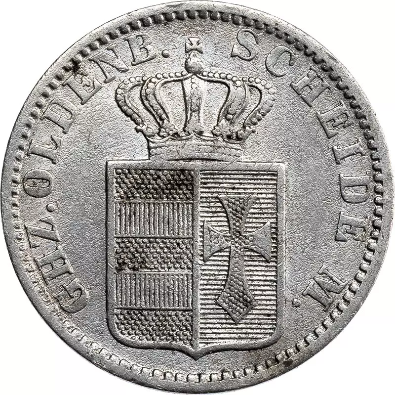 1 Groschen Oldenburg Nikolaus Friedrich Peter 1858
