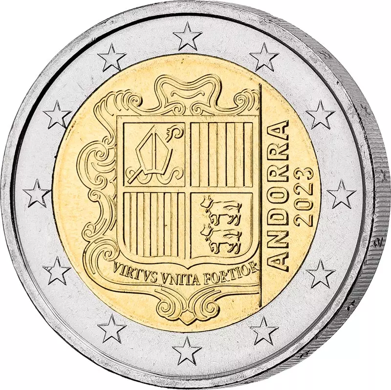2 Euro Andorra Kursmünze 2023