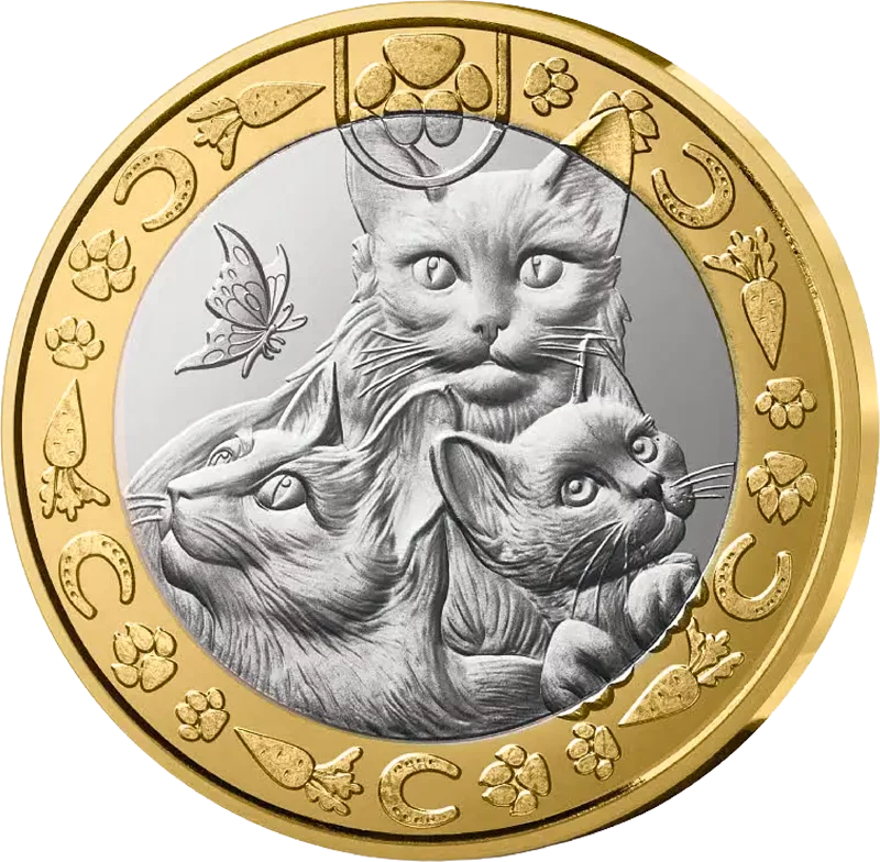 5 Euro Frankreich Lieblingshaustiere - Katzen 2025