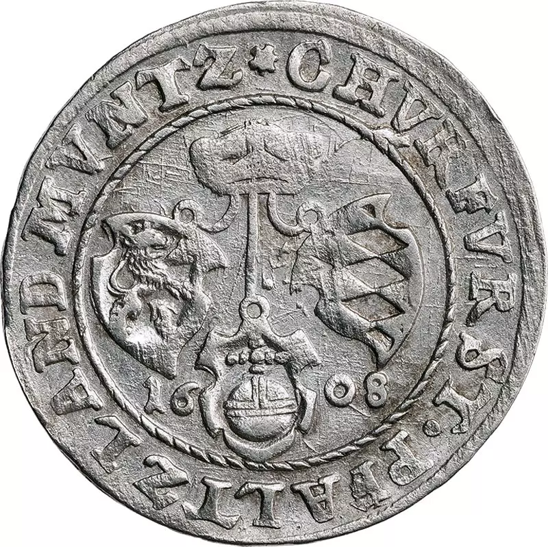 1/4 Gulden zu 6 1/2 Gulden Pfalz Friedrich IV. 1608