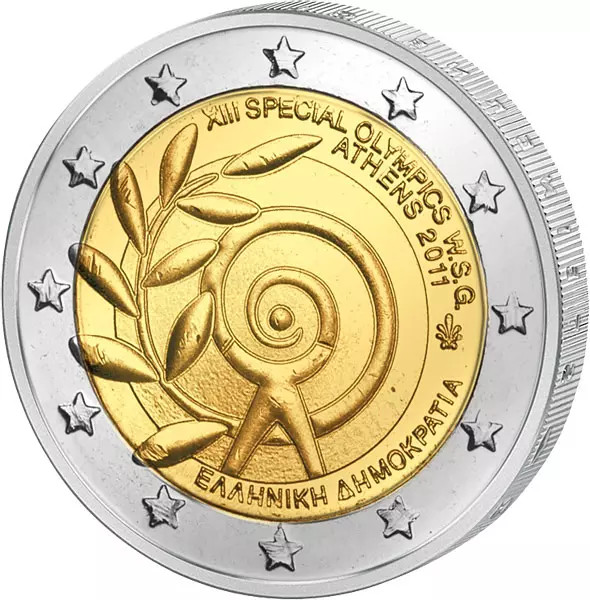 2 Euro Griechenland Special Olympics Athen 2011