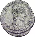 Constantius Gallus Centenionalis/Maiorin Mittel-Follis 351-354 Sehr schön