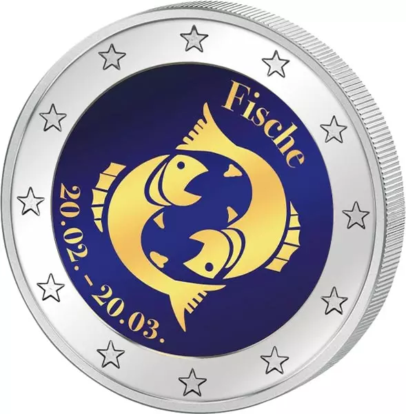2-Euro-Künstlerausgabe Sternzeichen Fische