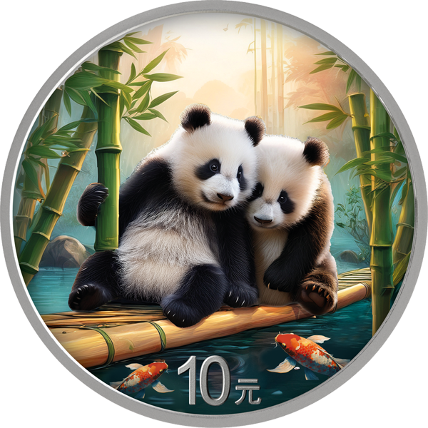 2 x 10 Yuan China Night & Day Panda 2026