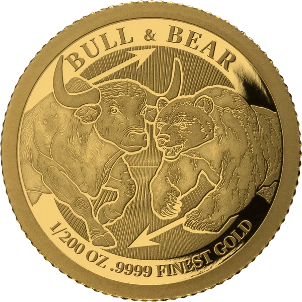 5 x 1.000 Francs Gabun Bulle und Bär 2025
