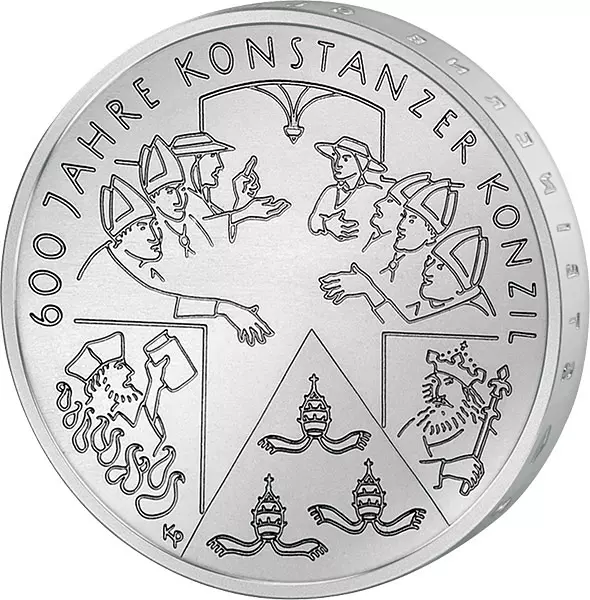 10 Euro BRD 600 Jahre Konstanzer Konzil 2014 Stempelglanz