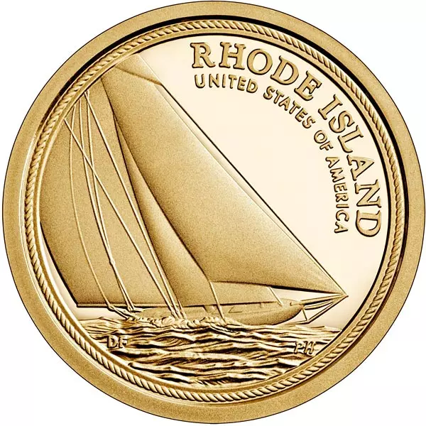 1 Dollar USA American Innovation - Rhode Island 2022