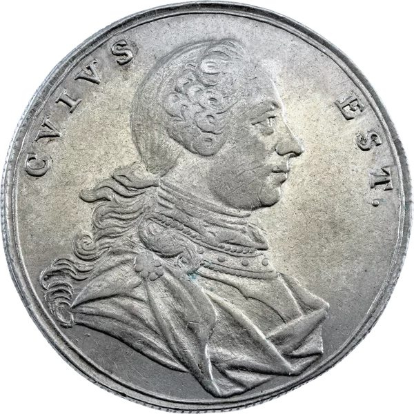 Guldenförmige Silbermedaille Brandenburg-Ansbach Markgraf Alexander ca. 1780