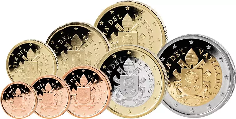 Euro-Kursmünzensatz Vatikan 2022