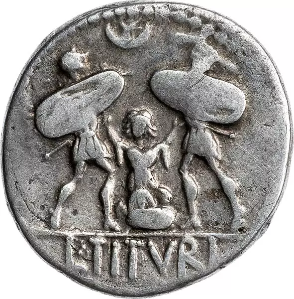 Denar Römische Republik Münzmeister Titurius Sabinus 89 v. Chr.