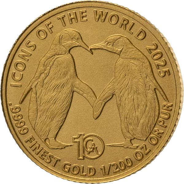 1/200 Unze Gold Ruanda Icons of the World - Valentinstag 2025