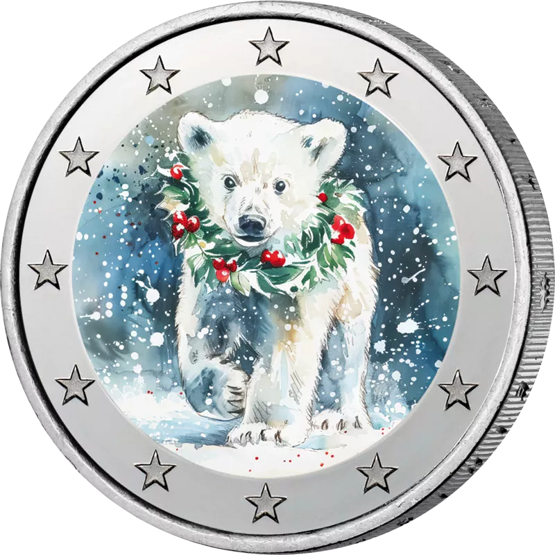 2-Euro-Künstlerausgabe Eisbär - Weihnachten