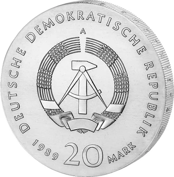 20 Mark DDR Thomas Müntzer 1989 Stempelglanz