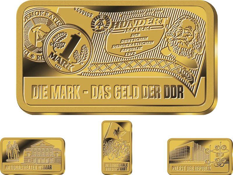 Goldbarren-Kollektion: 40 Jahre DDR
