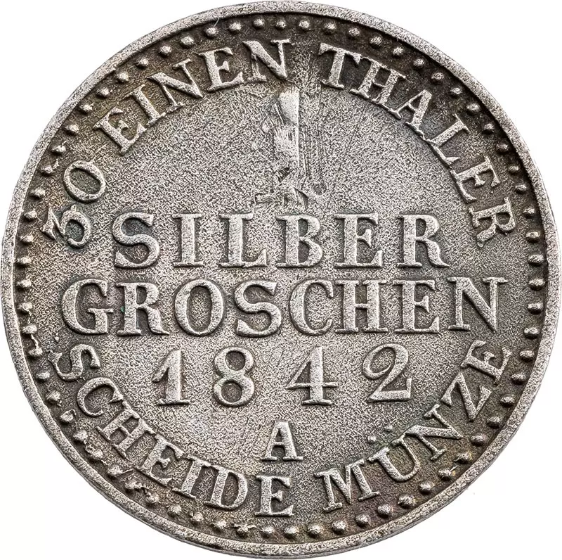 1 Silbergroschen Brandenburg-Preußen König Friedrich Wilhelm IV. 1841-1852