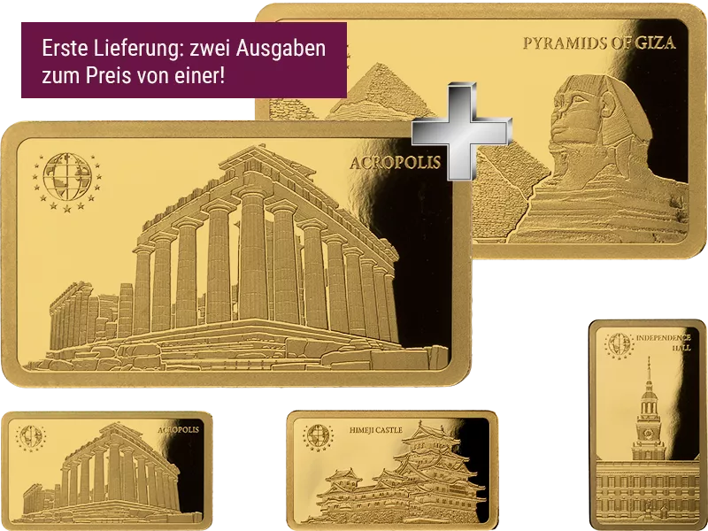 Goldmünzen-Flatrate: Unified Nations Welterbestätten II