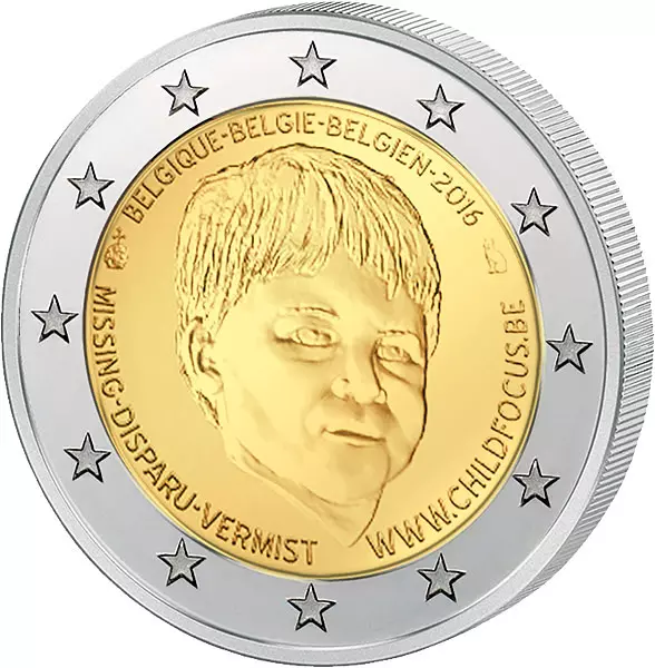 2 Euro Belgien Organisation Child Focus 2016 prägefrisch