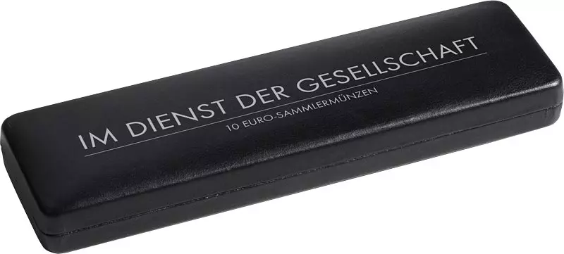 Münzetui für 5 x 10 Euro BRD Im Dienst der Gesellschaft