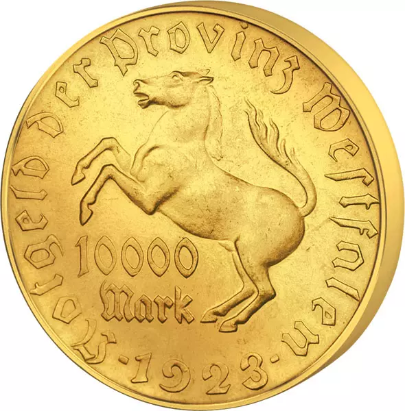 10.000 Mark Provinz Westfalen Notgeld 1923 10.000 Mark Provinz Westfalen Notgeld 1923