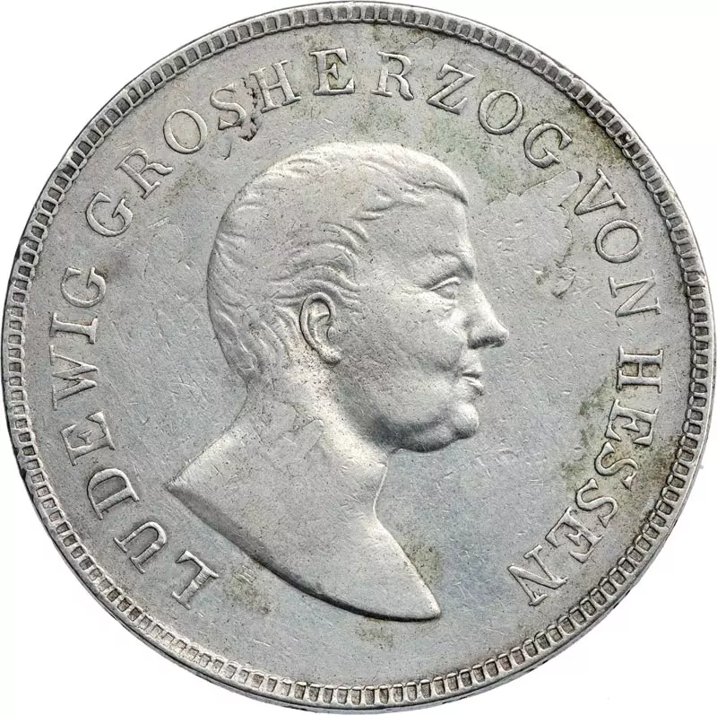 Kronentaler Hessen-Darmstadt Großherzog Ludwig I. 1825