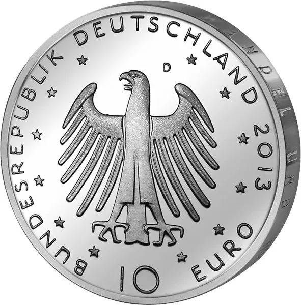 10 Euro BRD 200. Geburtstag Richard Wagner 2013 Stempelglanz