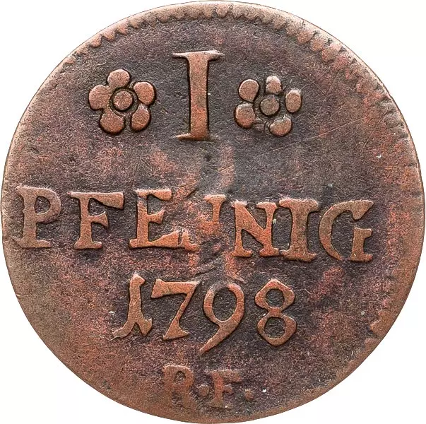1 Pfennig Hessen-Darmstadt Landgraf Ludwig X. 1797-1806
